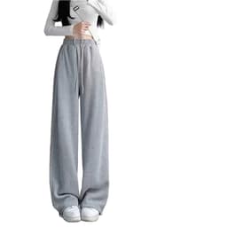 [ Rẻ Vô Địch ] Quần Dài Ống Rộng Cạp To Chất Nỉ 2 Da Hàn Quốc Eo Cao Tôn Dáng TROUSERRER 4