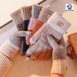 Găng tay len nam nữ cảm ứng Bao tay len cảm ứng sử dụng thuận tiện khi thao tác trên điện thoại QM-STORE 3