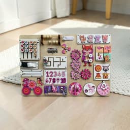 Bảng bận rộn - Busy Board - Đồ chơi gỗ giáo dục cho bé Montessori - Board game 5