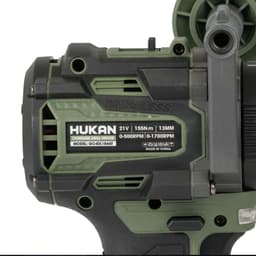 Máy khoan pin HUKAN GC-IDL154AT, Không chổi than, 2 tốc độ, 1700 v/p, 155 N.m, Đầu kẹp 13MM 9