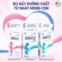 Thực phẩm bảo vệ sức khỏe Elevit hỗ trợ cho phụ nữ giai đoạn trước trong khi mang thai và sau sinh, 1 hộp 30 Viên 7