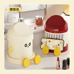 Thùng Rác Mini Để Bàn Nắp Lật Kèm Chân Kê Điện Thoại Thùng Rác Bàn Học Văn Phòng kdn1511 4