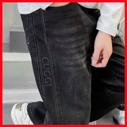 JEAN NAM ỐNG RỘNG,FORM SUÔNG THỜI TRANG,MÀU ĐEN DỄ PHỐI,MẶC LÊN CỰC CÁ TÍNH QJ-9867 VIC 4
