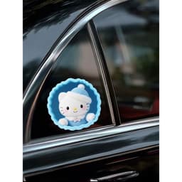 HỎA TỐC Decal Dán Xe Hơi Hình Hello Kitty 3D Dễ Thương Chống Thấm Nước 5