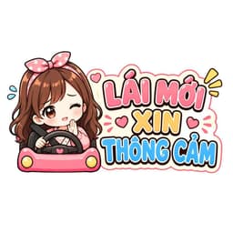 Decal Dán Nữ Lái Mới - Chibi Xinh Cute, Dễ Thương, Tạo Điểm Nhấn Độc Đáo Cho Chiếc Xe Của Bạn! 5