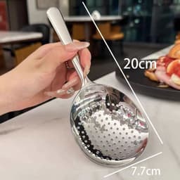 Thìa Muôi Inox Múc Canh Có Lỗ Lọc Dài 20cm Dụng Cụ Nhà Bếp Gọn Nhẹ Tiện Dụng 6