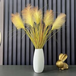 CÀNH LAU 5 BÔNG LỚN CAO 90CM DECOR SIÊU ĐẸP- HOA GIẢ TRANG TRÍ 7