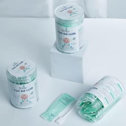 (Combo 1 hộp gạc + 2 tăm bông 400 que) Hộp 30 que gạc rơ luoi cho bé cao cấp an toàn hộp 30 tưa luoi vệ sinh răng miệng 3