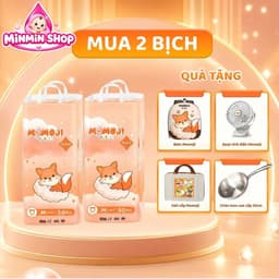 [Quà Đặc biệt ] COMBO 2 bịch Tã/Bỉm dán/ Quần MOMOJI Extra Soft cao  cấp mỏng mềm siêu thấm hút, đủ size. 9