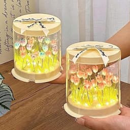 Đèn Ngủ Tulip Handmade Tự Làm DIY | Quà Tặng Người Yêu Sinh Nhật Bạn Gái Ý Nghĩa VOICON-[SS67] 1