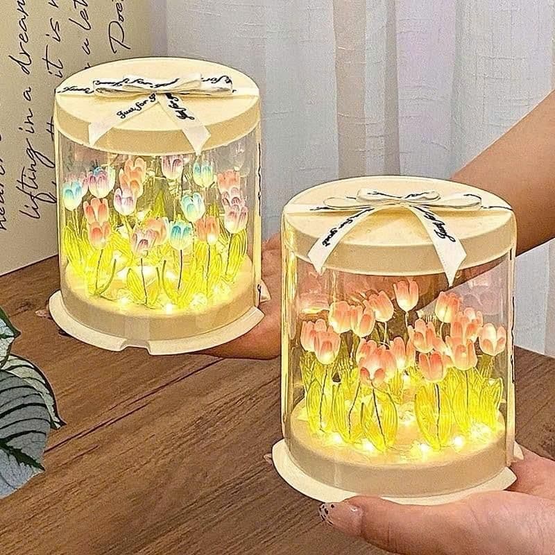 Đèn Ngủ Tulip Handmade Tự Làm DIY | Quà Tặng Người Yêu Sinh Nhật Bạn Gái Ý Nghĩa VOICON-[SS67]