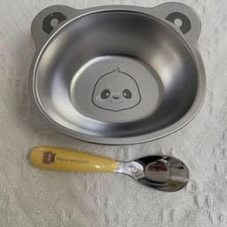 [VIP] Đĩa hoạt hình Bát thép không gỉ 304 em Trẻ sơ sinh Đồ dùng gia đình Đặc biệt cho bé Ăn uống  VOICON-[SS67] 5