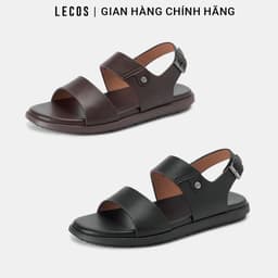 [4-25/9 TẶNG QUÀ TRUNG THU 599K] Dép Lê Nam LECOS LG58 Da Microfiber Quai May Viền Êm Chân Thoáng Mát 2