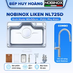 Chậu Rửa Bát Nobinox LIKEN NL 725D | HÀNG CHÍNH HÃNG 1