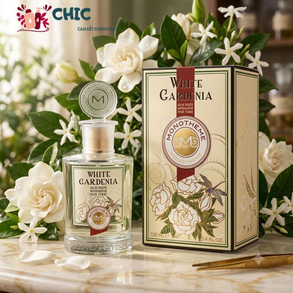 Nước hoa nữ Monotheme White Gardenia EDT chai 100ml