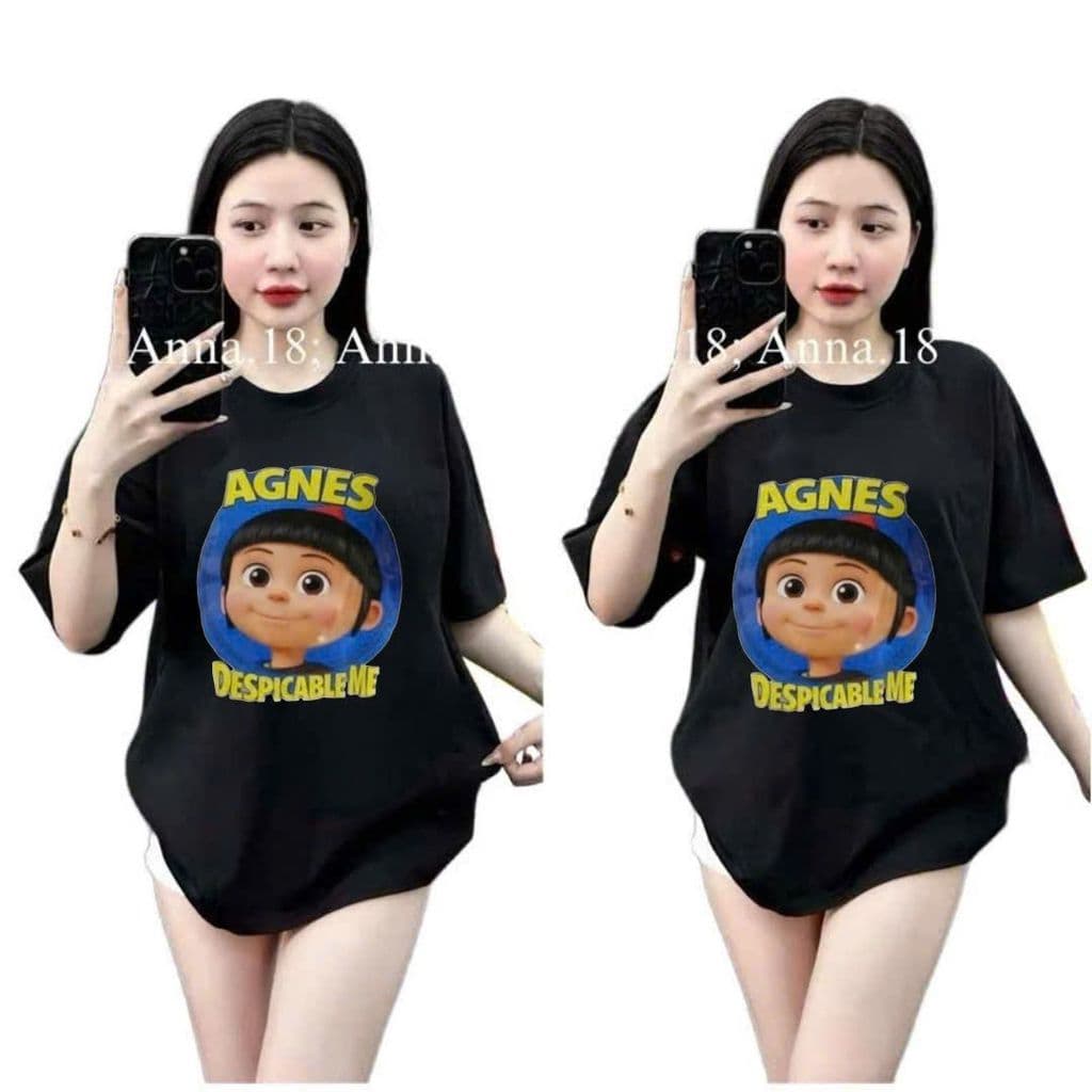 ( Áo Thun MỎNG ) Áo thun Nữ chữ ANNNES -thời trang học sinh chất cotton su tay lỡ Mặc mát mẻ -Thoitrang98