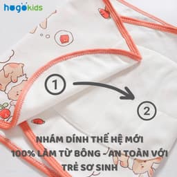 Khăn Quấn Bé Sơ Sinh Chống Giật Mình, Vải Cotton Thân Thiện Mềm Mại, Nhiều Hoạ Tiết, KT 35x80cm 5
