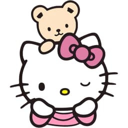 Decal Ô tô Hình Mèo Hello Kitty Ôm Trái Tim Dễ Thương, Chống Thấm Nước 7