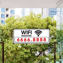 [Hỏa Tốc] Decal Dán Cửa Báo Hiệu "Wifi Password" Chống Thấm Nước, Bền Đẹp 3