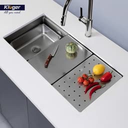Chậu rửa bát Kluger KWU8161FS – S86 Plus, Chậu rửa bát âm toàn phân Kluger, kích thước 86x44,5cm. 1