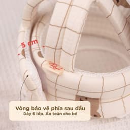 Mũ Bảo Vệ Đầu Cao Cấp Cho Bé AIR MESH - Nón Bảo Vệ Đầu Bé Tập Bò/ Tập Đi Tránh Va Đập 5