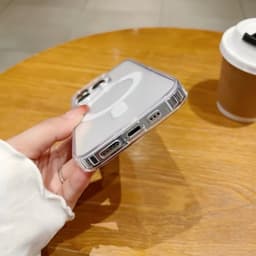 Ốp Sạc Không Dây Từ Tính Ốp lưng iPhone Cho Iphone 7 xs xr 11 12 13 14 15 16 Pro Max Plus Vỏ Cứng Chống Sốc Trong Suố 6