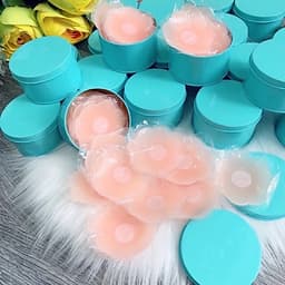 Hộp 10 Miếng Dán Ngực Silicon Mềm Mại Cho Da, Miếng Dán Nhũ Hoa Tàng Hình Bám Dính 3