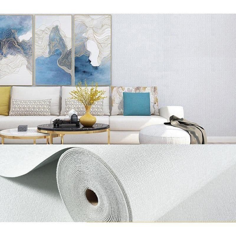 [ Combo 5 Cuộn 10M]xốp dán tường vân vải cao cấp có lớp nhôm cách nhiệt, chống ẩm sẵn keo bóc dán, 1 cuộn 10mx5cm