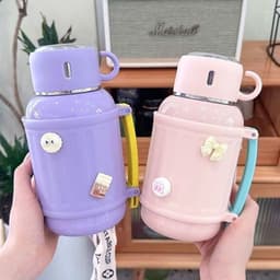 Bình Giữ Nhiệt Nóng Lạnh Inox 316 Dung Tích 800-1000ML Kèm Cốc Có Quai Xách Tiện Lợi Giữ Nhiệt 8-10 Giờ VOICON-[LA88] 6