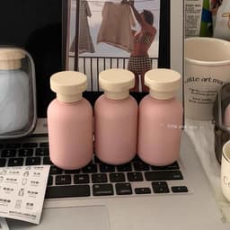 Sét 3 Lọ CHIẾT Mĩ Phẩm 100ml Tặng Túi Đựng Miệng Rộng Tiện Lợi Đi Du Lịch Công Tác Màu Pastel Xinh Xắn VOICON-[TTA11] 5