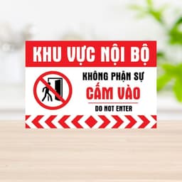 Decal Dán Nội Bộ Cấm Vào - Khu Vực Nhân Viên, Chỉ Dành Cho Staff, Xin Đừng Vào 7
