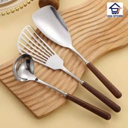 FREESHIP Set 3 thìa inox hàn quốc, muôi thủng chất liệu cao cấp dày dặn bền đẹp QM-STORE 4