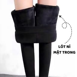 Quần DÀI legging lót lông chất co dãn ấm áp, quần legging nỉ lông co dãn chuẩn form mặc mùa đông -thutoitranghs998/ 4