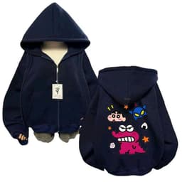 Áo Khoác Nỉ Form Boxy NeverMore Polime Chất Vải Nỉ Bông Form Unisex Nam Nữ - Màu xám đậm sau LƯNG 3