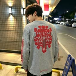 Áo thun phông dài tay KIẾM ĐỎ thánh giá thập tự CHOICE HEARTS l66 nam nữ boxy long tee form rộng thể thao AM119 7