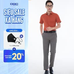 Quần Tây Nam DGC Công Sở Dáng Ống Suông - Chất Vải Cao Cấp, Co Giãn Thoải Mái Mọi Vận Động SQTBA08M 1