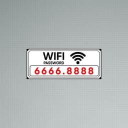 [Hỏa Tốc] Decal Dán Cửa Báo Hiệu "Wifi Password" Chống Thấm Nước, Bền Đẹp 5