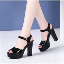 GIÀY SADANL CAO GÓT CÁ SẤU XINH THANH LỊCH PHÙ HỢP NHẤT 10CM. 2