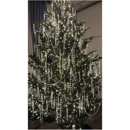 Chuỗi hạt lấp lánh đồ trang trí cây thông noel thêm rực rỡ 1