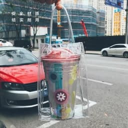Túi Nhựa PVC Đựng Bình Nước Mang Đi - Túi Trong Suốt Đựng Cốc Giữ Nhiệt 6