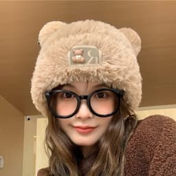 Mũ lông nữ Hàn Quốc NOVSET bucket lông cừu ulzzang đẹp mùa đông thời trang đủ màu trắng, nâu, be xinh(T2-KHO5) 7