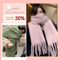 Khăn Quàng Cổ Mùa đông Nam Nữ Khăn Choàng cổ Khổ Lớn phong cách Hàn Quốc 1