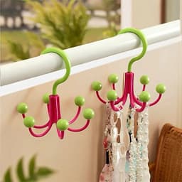 Móc treo đồ đa năng xoay 360 có 4 Chấu - 6 Chấu. Móc treo cà vạt, dây nịt đa năng xoay 360 độ 5