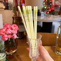 Bộ 5 Đôi Đũa Gốm Sứ Pastel Màu Xanh Hoa Ly, Bộ 5 Đôi Đũa Gốm Sứ Thiết Kế Sang Trọng Tinh Tế VOICON-[DA66] 9