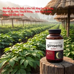 Hũ Hồng Sâm Đỏ Hàn Quốc NatureBell Panax Ginseng 2250mg, Hỗ Trợ Tăng Cường Thể Lực_Tăng Đề Kháng, GIÁ SIÊU RẺ   4