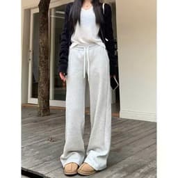 < Rẻ Vô Địch > Quần Suông Nỉ Nữ Màu Trơn Basic Dáng Rộng,Quần Nỉ da cá Cao Cấp Hottrend 2