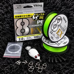 Combo Dây Dù PE ViKing X8 100m + Nhái Ngọc Trinh 7g Câu Lure, Tặng Leader, Chụp Chì, Snap, Link Shop Đồ Câu 68 4