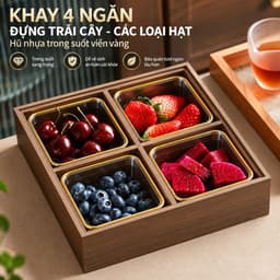 Khay Đựng Bánh Kẹo, Mứt Tết Sang Trọng Mẫu Mới 2027 Để Bàn Tiếp Khách 5