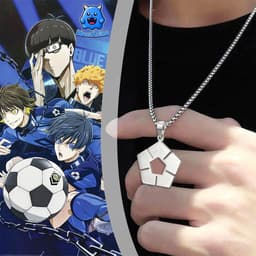 Dây Chuyền Vòng Cổ Logo Blue Lock Nagi Bachira Rin Isagi - Phụ Kiện Titan unisex Anime Hot quà tặng phụ kiện xinh xắn 1