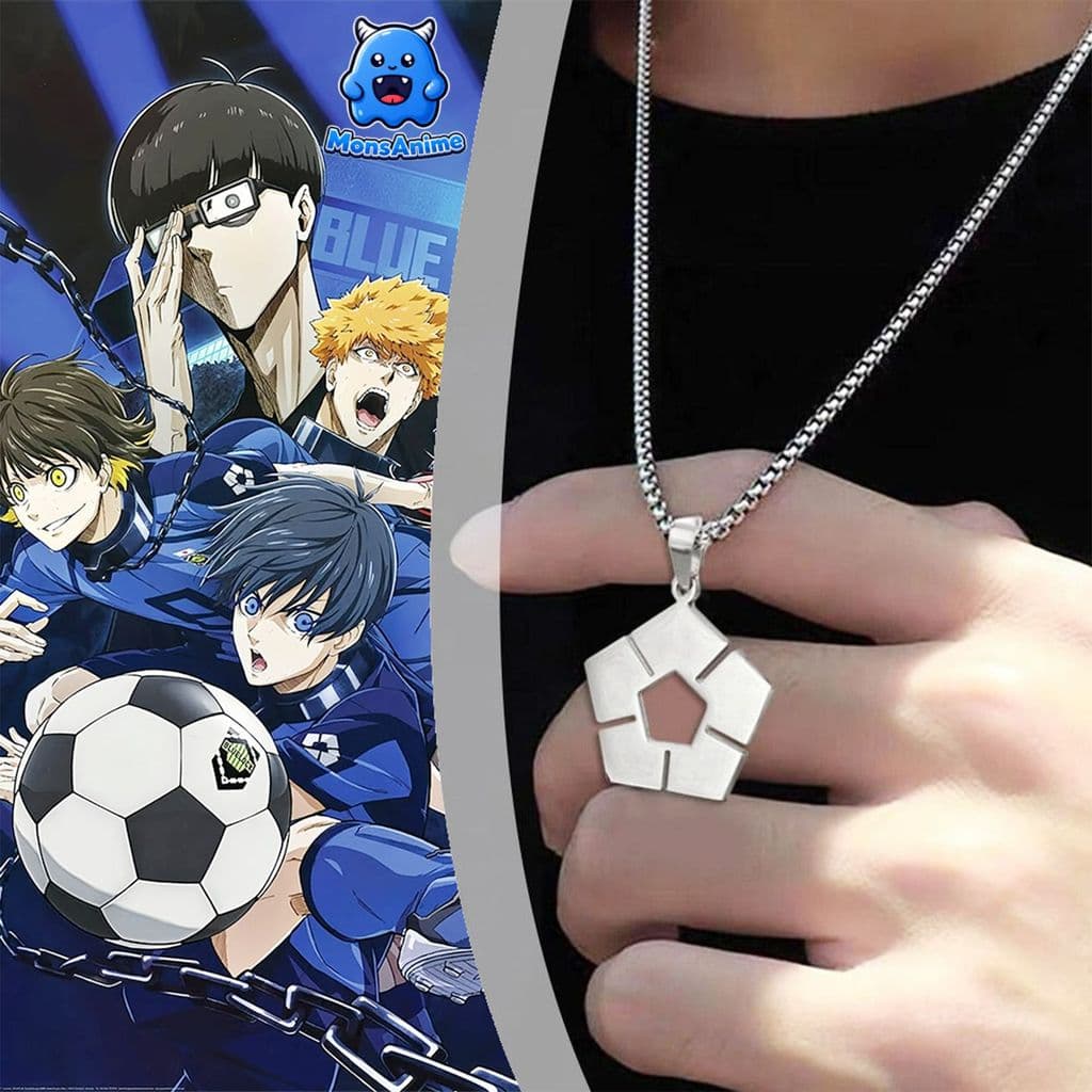 Dây Chuyền Vòng Cổ Logo Blue Lock Nagi Bachira Rin Isagi - Phụ Kiện Titan unisex Anime Hot quà tặng phụ kiện xinh xắn